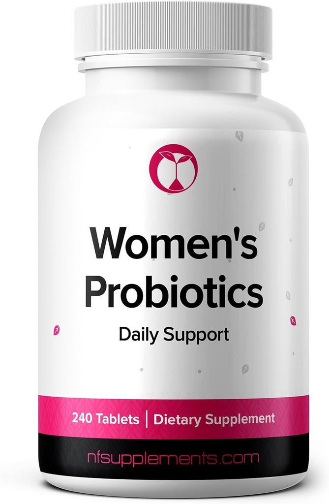Probióticos para Mujeres Suplementos Apoyos Vaginal & Digestive Health 240 Tablets 3 Billion CFU (240, Probióticos para Mujeres)