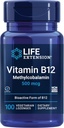 Vitamina B12 Metilcobalamina 500mcg - Suplemento de Vitamina B12 para la Energía General y la Salud del Cerebro - Los congeladores vegetarianos sin azúcar disuelven en su boca - Una vez Daily - 100 Cuenta