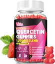 Quercetina Gummies 1200mg - Quercetina con Vitamina C y Zinc, Bromelaina, Elderberry, Vitamina D3 - Quercetina Suplementos para Niños y Adultos Immunity & Allergy Support