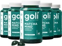 Goli Matcha Mind Gummies - 300 Conde - Green Tea Leaves Powder con Cognizin para Focus, Atención y Salud Cerebro, Vegan, Non-GMO, Gluten-Free & Gelatin Free.