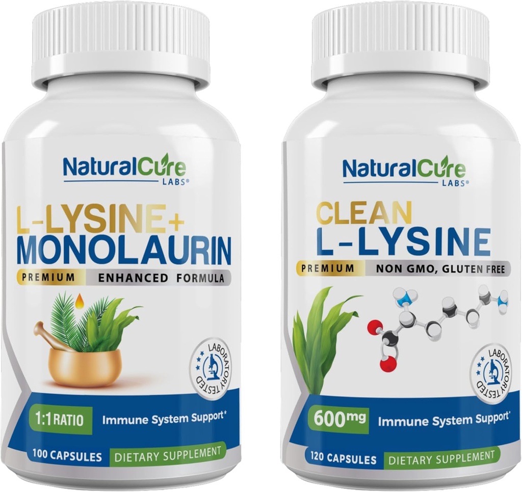 Bundle: L-Lysine + Monolaurin + L-Lysine limpia