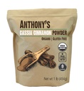 Polvo de canela de Cassia Orgánica de Anthony, 1 lb, tierra, sin gluten, no GMO, no prohibido, Keto Friendly