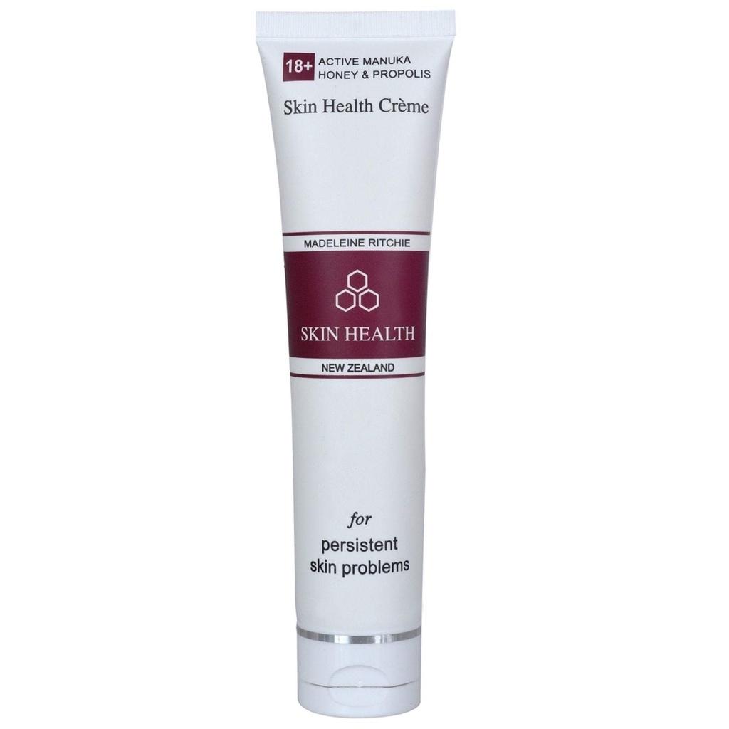 New Zealand 18+ Active Manuka Honey & Propolis Skin Health Creme for healing of persistent skin problems 1.4 fl. oz. Excellent for Eczema, Psoriasis, Dermatitis, Acne and Dry Skin.