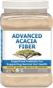 Orgánica Acacia Fiber Powder Prebiótico Soluble Fibra Powder Perfect Baño Viajes, Digestión, IBS Relief, Leaky Gut Reparación 24oz w/Scooper
