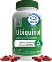 Salud Thru Nutrition Ubiquinol 200mg 30 Softgels como Kaneka QH Reducido CoQ-10 TEN Stabilized - 3rd Parte testada Ø Enhanced Bioavailability ← Cardiovascular & Mitocondria Función de apoyo no transgénico