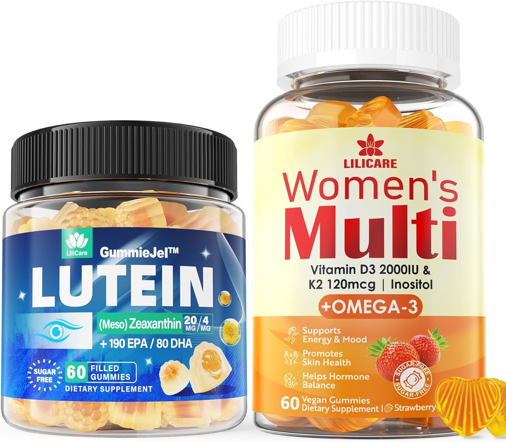 Vitaminas del ojo Mangas llenas + Mangas multivitamínicas