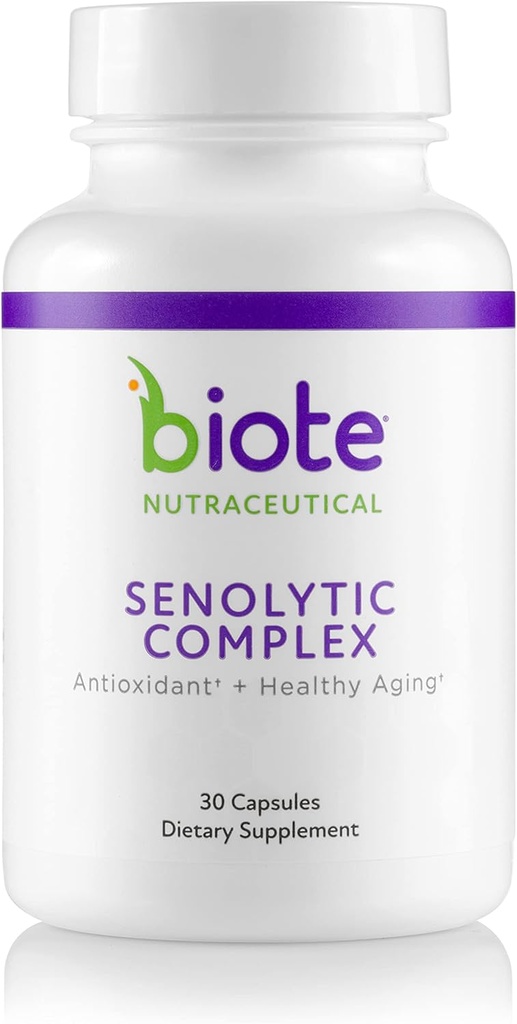 Nutracéutica de Biote - Complejo Senolítico - Antioxidantes + Envejecimiento saludable (30 cápsulas)