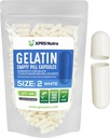 XPRS Nutra Size 2 Empty Capsules - 100 Count Empty Gelatin Capsules - Pills DIY Capsule Filling - Pure Bovine Pill Gel Caps for Do-It-youself Supplements (White)