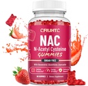 NAC Gummies 600mg, N Acetyl Cysteine Suplemento con Glutathione, Resveratrol, Magnesium, CoQ10, NAC Chewable for Antioxidants & Immune Support, Strawberry Flavor 60 Gummies