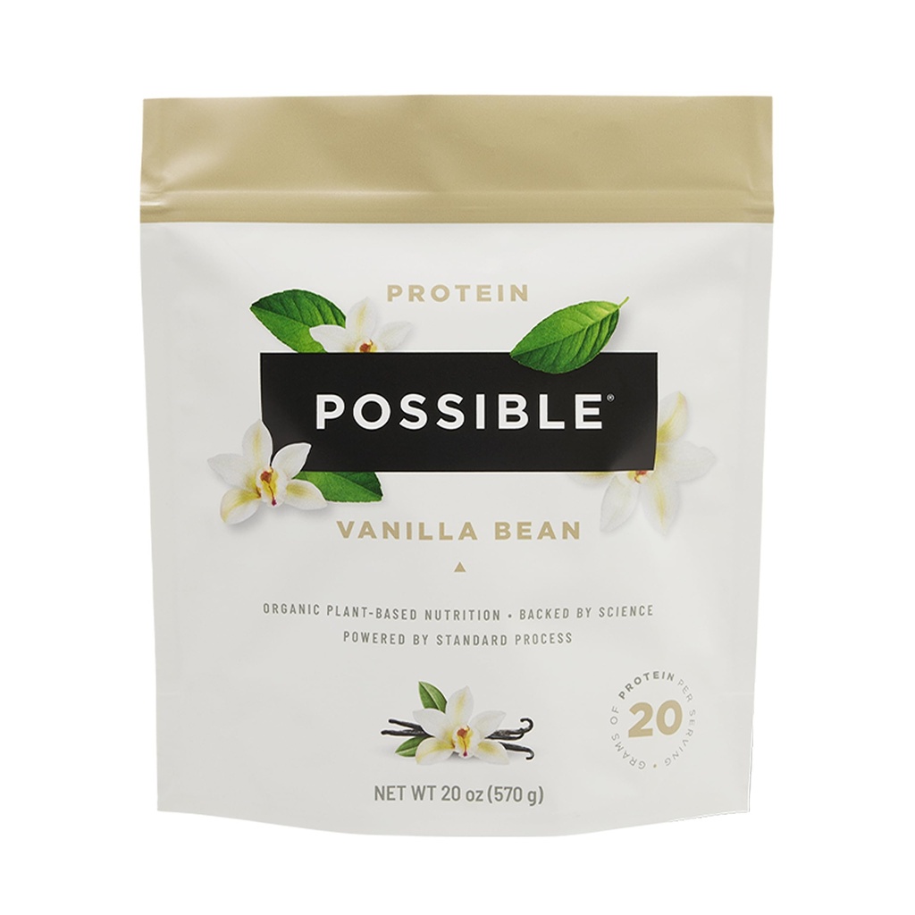 Vainilla de vainilla Proteína - 20g de mezcla de proteína vegana y de base vegetal - no GMO, no aire, sin gluten - 3.5g de BCAAs - 9 ácidos esenciales de aminoácidos - 15 días fuente - 1 bolsa, 15 piezas