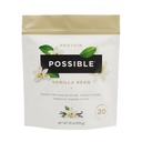Vainilla de vainilla Proteína - 20g de mezcla de proteína vegana y de base vegetal - no GMO, no aire, sin gluten - 3.5g de BCAAs - 9 ácidos esenciales de aminoácidos - 15 días fuente - 1 bolsa, 15 piezas