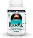 Fuente Naturales Ultra-Mag, 5-en-1 Magnesio Biodisponible - Relaja los músculos " Calms Nerves* - 60 Tabletas Veganas