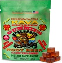 Kava Kava Gummies 50mg – Strong Noble Kava con 50mg Kavalactones para la calma y la relajación – Alcohol-libre – Acción rápida Fiji Kava Extracto de raíz – Root Beer Flavor – 15 Conde