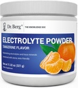 Dr. Berg Zero Sugar Hydration Keto Electrolyte Powder - Mejorado w / 1000 mg de Potasio & Real Pink Himalayan Sal (NO Table Salt) - Tangerine Flavor Hydration Drink Mix Suplemento - 50 servicios