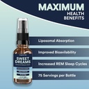 Sweet Dreams Liposomal Melatonin Spray ← Fast Acting Bedtime & Jet Lag Sleep Spray for Adults ← Liquid Melatonin for Sleep  1fl. oz