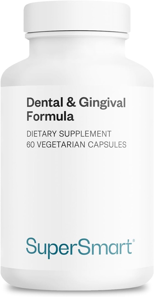 SuperSmart - Fórmula Dental & Gingival (Patented) - Suplemento Oral Care - con TEES-10 ← No GMO & Vegan - 60 cápsulas vegetarianas