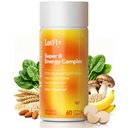 Complejo de vitamina B con B1, B2, B3, B5, B7, B9, B12 Taurine – Apoyo Inmune, Metabolismo energético y sistema nervioso – Complejo Super B con Polvo Naranja Sangre – 60 Tablas para Hombres &amp; Mujeres