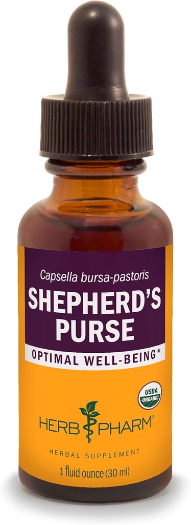 Herb Pharm Certified Orgánica Shepherd's Purse Liquid Extract, 1 Oz