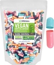 XPRS Tamaño Nutra 00 cápsulas vacías - 1000 cápsulas vacías - Láminas vacías vegetarianas - DIY Vegetal Capsule Filling- Veggie Pill Caps (Multi Color)