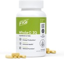 FIQ - Whole C IQ - Suplementos de vitamina C natural con extracto de fruta de Amla - Hierro, Energía, & Apoyo integral de fuentes de alimentos - alta absorción Capsulas de vitamina C - 90 cápsulas