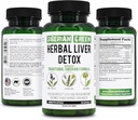Herbal Liver Detox con Leche Esteto Artichoke Dandelion 60 cápsulas – Fórmula Siberiana Tradicional Plus Enzymes para apoyar la salud del hígado