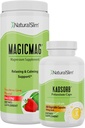 Dynamic Duo MagicMag " Kadsorb - Estrés de polvo de magnesio & bebida de apoyo al sueño & potasio Caps Electrolyte Soporte normal de pH - Ayuda natural para un metabolismo lento