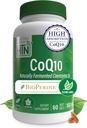 Salud Thru Nutrition CoQ-10 100mg con BioPerine 60 Softgels  sometida High Absorption Naturalmente Fermentado USP Grade Coenzyme Q10 Suplemento ← 3rd Party Tested ¦ Heart Health and Energy Support