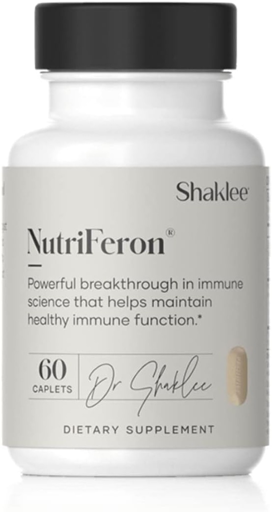 Shaklee - NutriFeron® Immune-Boosting Botanical Blend - Desarrollado por Renowned Immunologist - Promueve la función saludable de la inmunología con los ingredientes de interferón-bosting - Contiene Zinc - 60 caplets