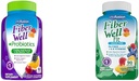 Vitafusion Fiber Well + Probióticos 60 Cuenta y Fiber Well Fit 90 Conde Gummy Vitamin Bundles