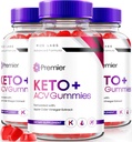 Premier Keto ACV Gummies, Premier Extreme 2000mg Keto Gummies Advanced Weight Loss, Keto Plus ACV Gummies, All Natural Apple Cider Vinegar Suplemento (180 Gummies)