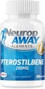 NeuropAWAY Elements Pterostilbene (60 250mg Acid Rresistant Capsules Por Bottle) 3pack