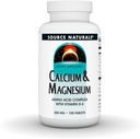 Fuente Naturales Calcio & Magnesio, Aminoácidos Chelate con vitamina D-3, 300 MG - 100 Tabletas
