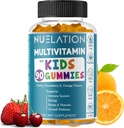 Vitaminas Gummy para niños Fuente de 45 días - Vegetariano, Gluten Gratis, Gelatin Gratis, Gummies multivitamínicos para niños para apoyar el sistema inmunológico & bienestar general
