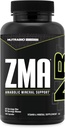 NutraBio ZMA Suplementos para Hombres & Mujeres Zinc Magnesio Suplementos para apoyar niveles hormonales, rendimiento de pico, sueño, recuperación de músculo, salud inmune, 180 Ct.