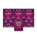 Bolsos de té orgánicos Pukka, Tiempo de noche Berry Herbal Té con manzanilla, Echinacea y Elderberry, Perfecto para el bienestar de la noche, 20 Cuenta (Pack of 3), 60 Bolsas de té