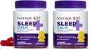 Natrol Kids Sleep+ Calm, Melatonin y L-Theanine, Sleep Aid Gummies with Botancial Blends, 100% Drug-Free, 60 Cuenta (Pack of 2)