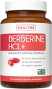 Berberine Supplement (Non-GMO " Vegetarian) Berberine HCL Plus Bitter Melon " Banaba Leaf Extract Capsules - Berberine 500mg Cada, 1000mg Por Serve - Activador metabólico AMPK - 120 caps (sin pastillas)