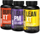 Jacked Factory Burn-XT Clinically Studied Thermogenic Fat Burner (120 cápsulas), Lean PM Nighttime Fat Burner y Sleep Aid (120 cápsulas), Lean-XT Caffeine-Free Weight (60 cápsulas)