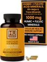 Humic y Fulvic Mineral Immune Boost Raw Powder Suplemento Mineral, 60 Cuenta
