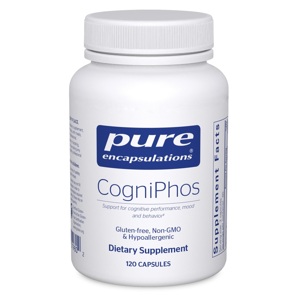 Pure Encapsulations CogniPhos  sometida Neuronal Support for Cognitive Performance and Behavior  120 Capsules