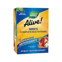 ¡La naturaleza está viva! Multivitaminas completas para hombres, soporta Metabolismo energético y función muscular*, B-Vitamins, Gluten-Free, 50 Tablets