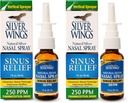 Natural Path Anillos de plata sinus Alivio Natural Plata Nasal Spray - 250ppm - 1oz - 2 Pack