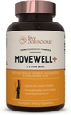 Suplemento conjunto de salud consciente en vivo - MoveWell Plus Aceite de Krill Antártico, Astaxanthin Natural y Ácido Hialurónico Silencioso Glucosamina