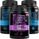 MEDCHOICE Melatonina del sueño (90ct) y Cerebro Nootrópico (120ct) Suplemento Bundle - Wellness Duo for Sleep, Brain, Focus, " Mood Support - Vegan, Non-GMO, Gluten-Free