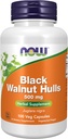 AHORA Suplementos de alimentos, Black Walnut Hulls (Juglans nigra) 500 mg, Suplemento de hierbas, 100 cápsulas de verduras