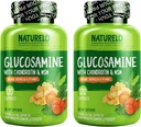NATURELO Glucosamina Chondroitin MSM con Boswellia y Vitamina C - Suplemento para Confort Conjunto, Movilidad y Fuerza - 120 Capsules (Pack of 2)