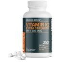 Bronson Vitamina K2 MK-7 200mcg Extra Strength, 250 Tablets vegetarianos