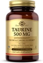 Solgar Taurine 500 mg, 100 cápsulas vegetales - Antioxidante - Salud cerebral - Amino Acid - Vegan, Gluten Free, Dairy Free, Kosher - 100 Servings