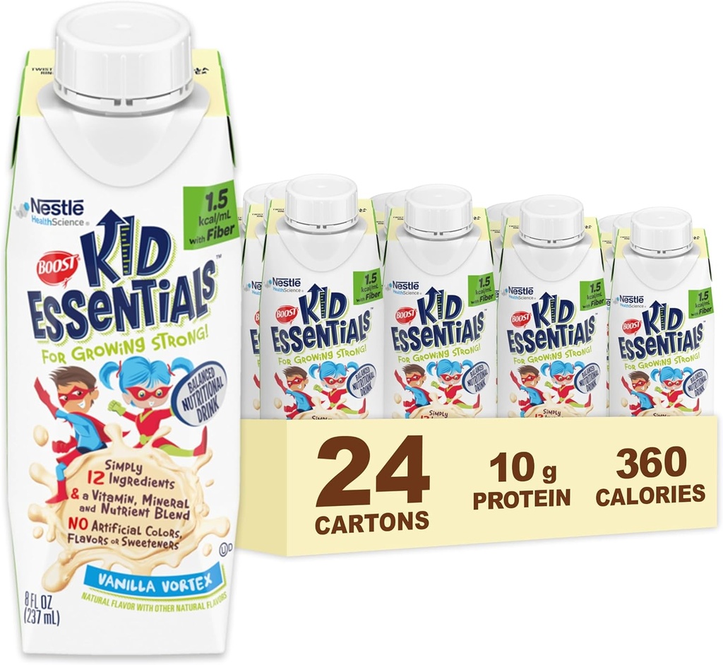 BOOST KID ESSENTIALS 1.5 con fibra, vainilla Vortex